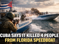 Cuba says it killed four people after gunfire from a Florida-registered speedboat
