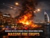 Palm Jumeirah Fire After Missile Debris Near Dubai Hotel